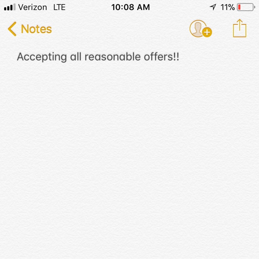 Accepting offers